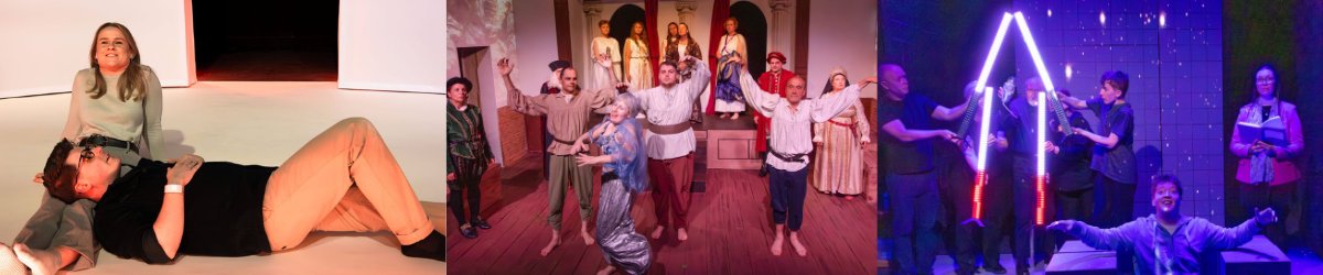 Montage of plays performed in Nantwich Theatre